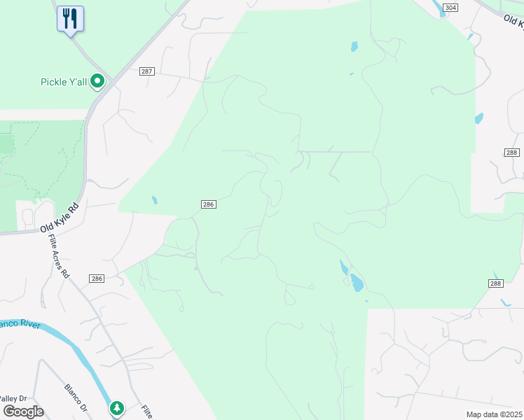 map of restaurants, bars, coffee shops, grocery stores, and more near 960 Buttercup Lane in Wimberley