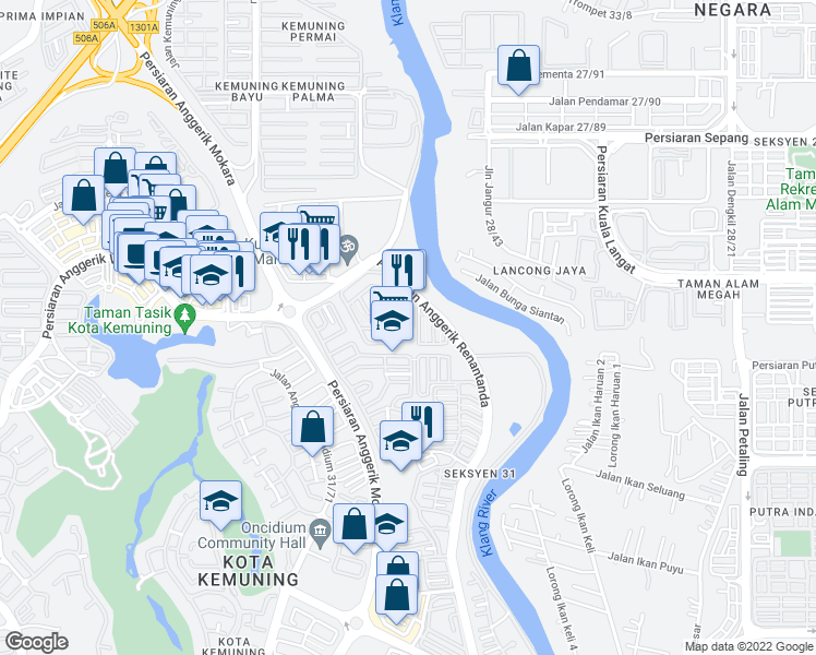 Jalan Anggerik Aranda Shah Alam Selangor Walk Score