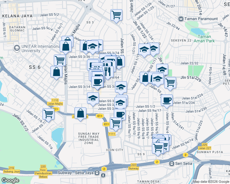 Jalan Ss 3 56 Petaling Jaya Selangor Walk Score