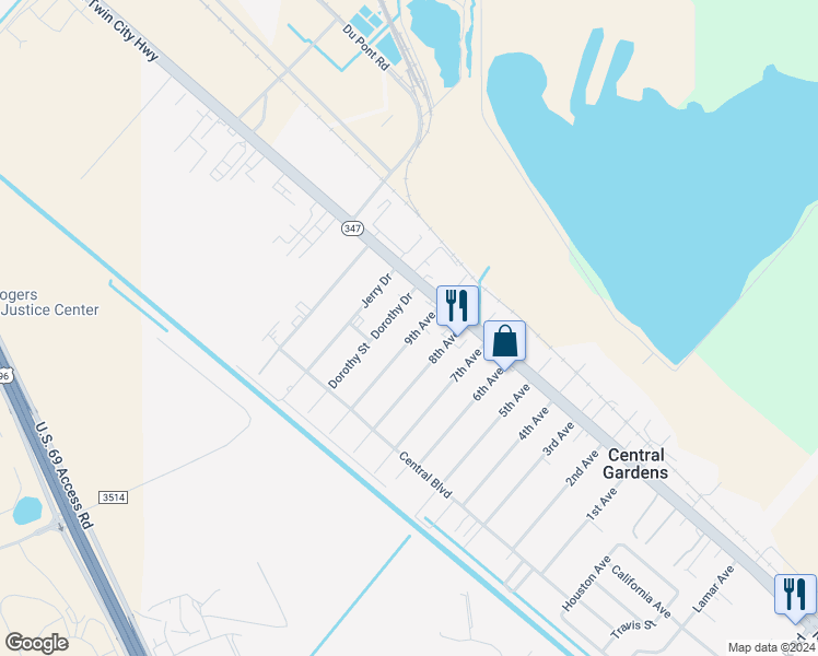 map of restaurants, bars, coffee shops, grocery stores, and more near 112 9th Ave in Nederland