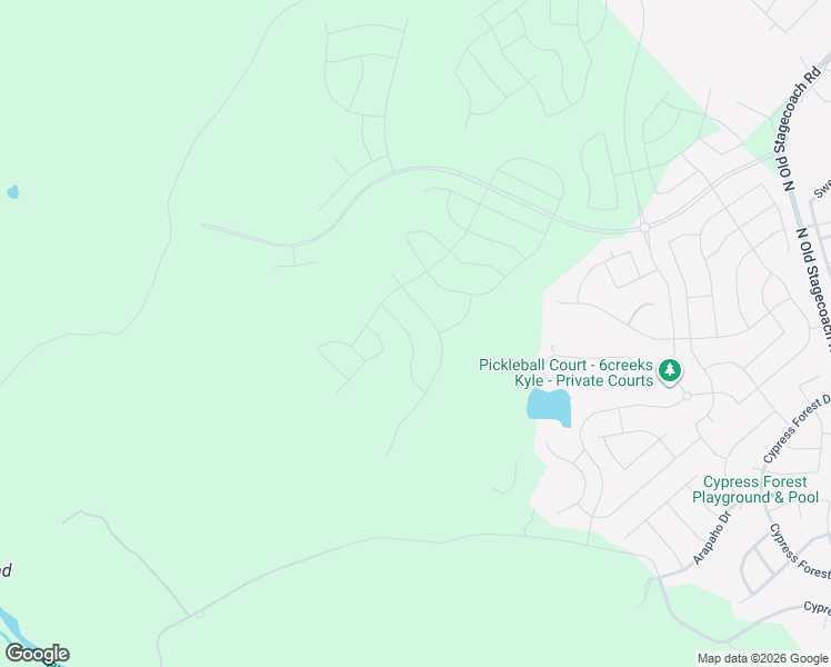 map of restaurants, bars, coffee shops, grocery stores, and more near 201 Brewer Street in Kyle