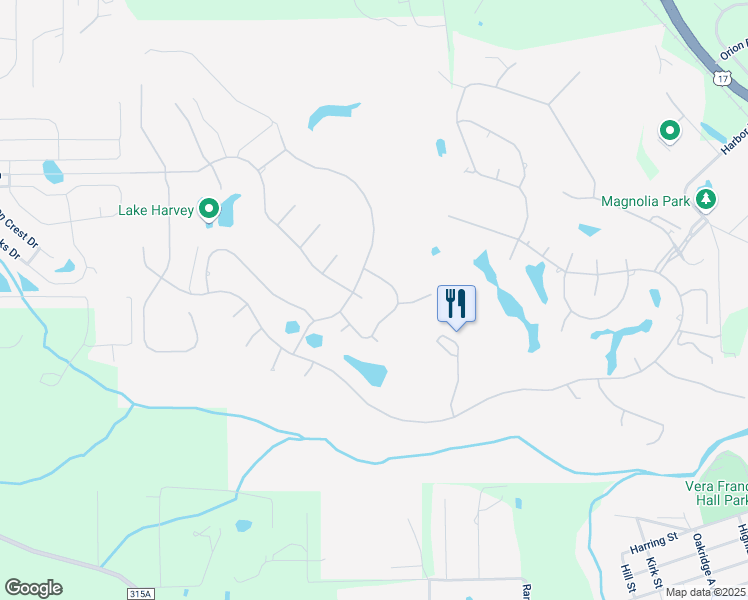 map of restaurants, bars, coffee shops, grocery stores, and more near 1824 La Quinta Court in Green Cove Springs