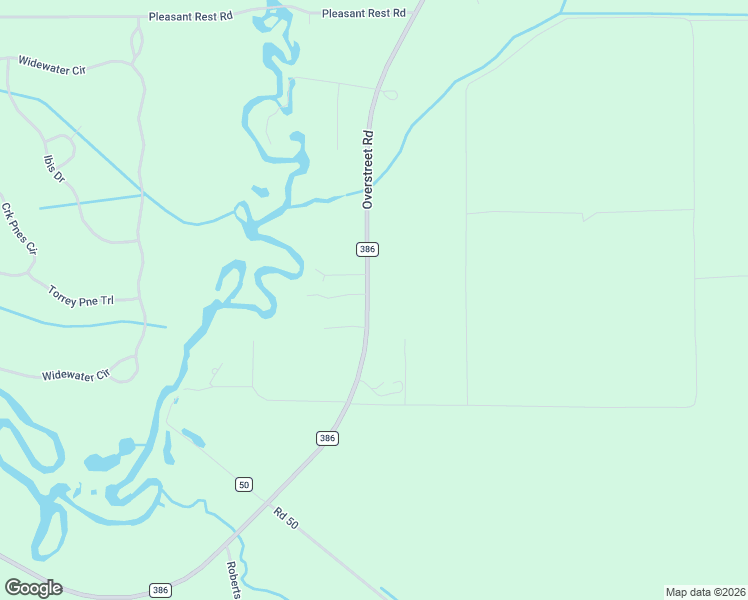 map of restaurants, bars, coffee shops, grocery stores, and more near 9002 County Road 386 in Wewahitchka