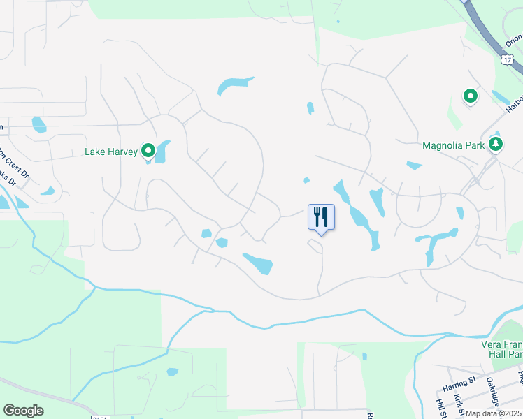 map of restaurants, bars, coffee shops, grocery stores, and more near 1824 La Quinta Court in Green Cove Springs