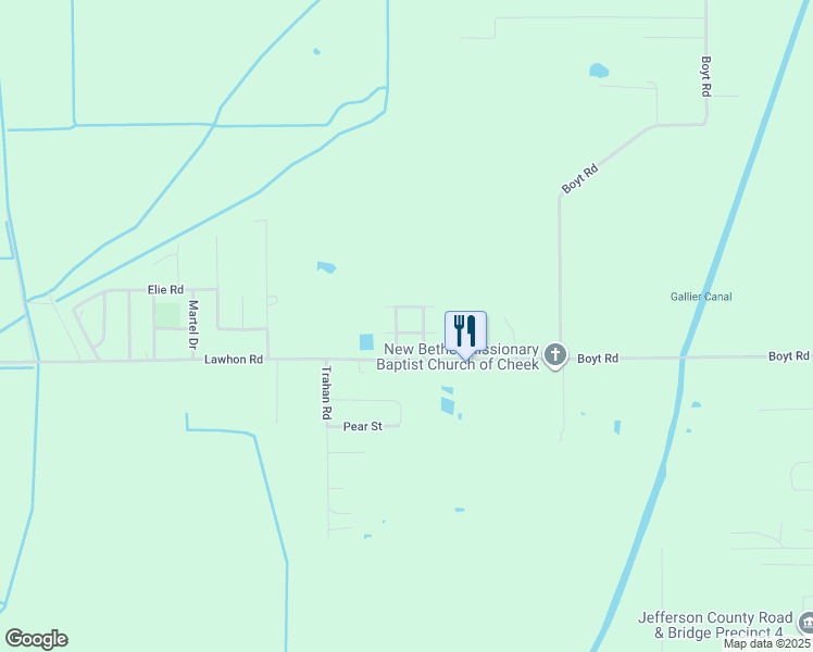map of restaurants, bars, coffee shops, grocery stores, and more near 5880 Amos Lane in Beaumont