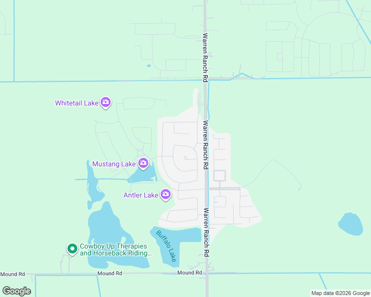 map of restaurants, bars, coffee shops, grocery stores, and more near 16219-16499 Warren Ranch Road in Hockley