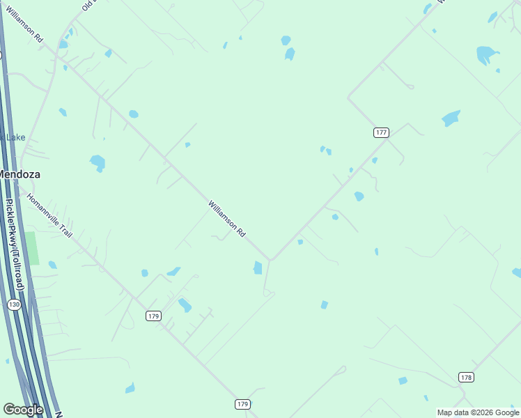 map of restaurants, bars, coffee shops, grocery stores, and more near 1700 Williamson Road in Lockhart