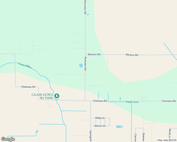 map of restaurants, bars, coffee shops, grocery stores, and more near 10115 Romules Road in Kaplan