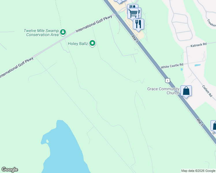 map of restaurants, bars, coffee shops, grocery stores, and more near Unnamed Road in St. Augustine