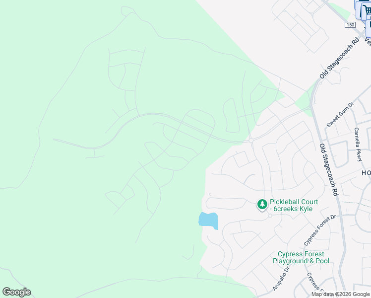 map of restaurants, bars, coffee shops, grocery stores, and more near Unnamed Road in Kyle