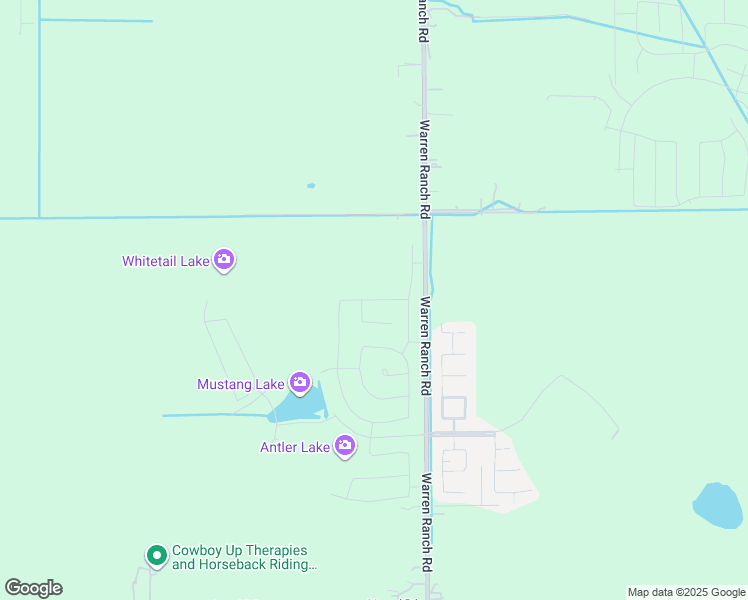 map of restaurants, bars, coffee shops, grocery stores, and more near 16219-16499 Warren Ranch Road in Hockley