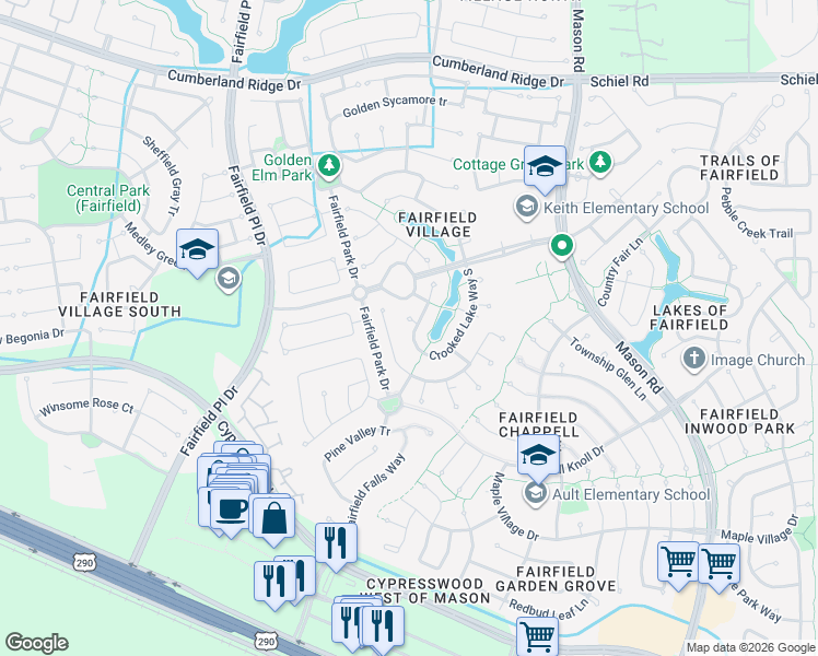 map of restaurants, bars, coffee shops, grocery stores, and more near 20903 Blooming Pear Court in Cypress