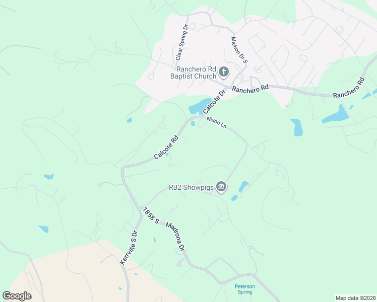 map of restaurants, bars, coffee shops, grocery stores, and more near 1550 Calcote Road in Kerrville