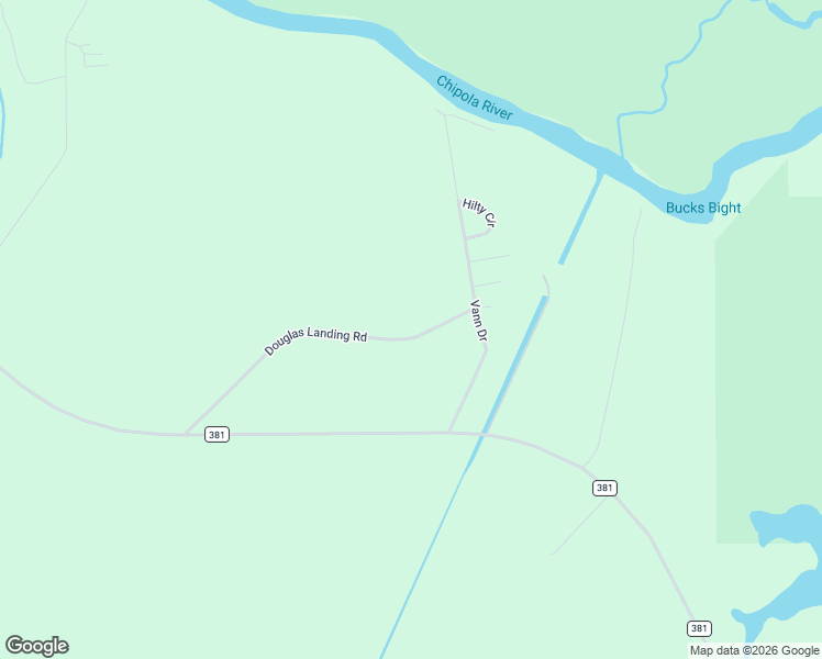 map of restaurants, bars, coffee shops, grocery stores, and more near 877 Douglas Landing Road in Wewahitchka