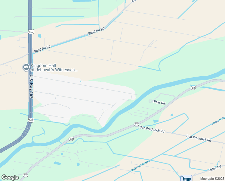 map of restaurants, bars, coffee shops, grocery stores, and more near 8722 Meadow Lane in Abbeville