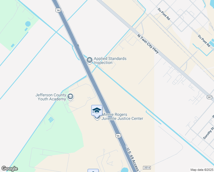 map of restaurants, bars, coffee shops, grocery stores, and more near 5053 U.S. 69 Access Road in Beaumont