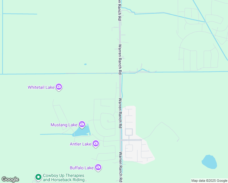 map of restaurants, bars, coffee shops, grocery stores, and more near 16219-16499 Warren Ranch Road in Hockley