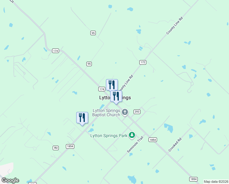 map of restaurants, bars, coffee shops, grocery stores, and more near 79 County Line Road in Dale