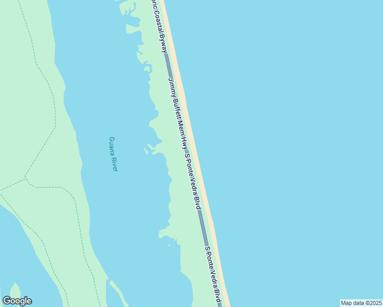 map of restaurants, bars, coffee shops, grocery stores, and more near 2855 South Ponte Vedra Boulevard in Ponte Vedra Beach
