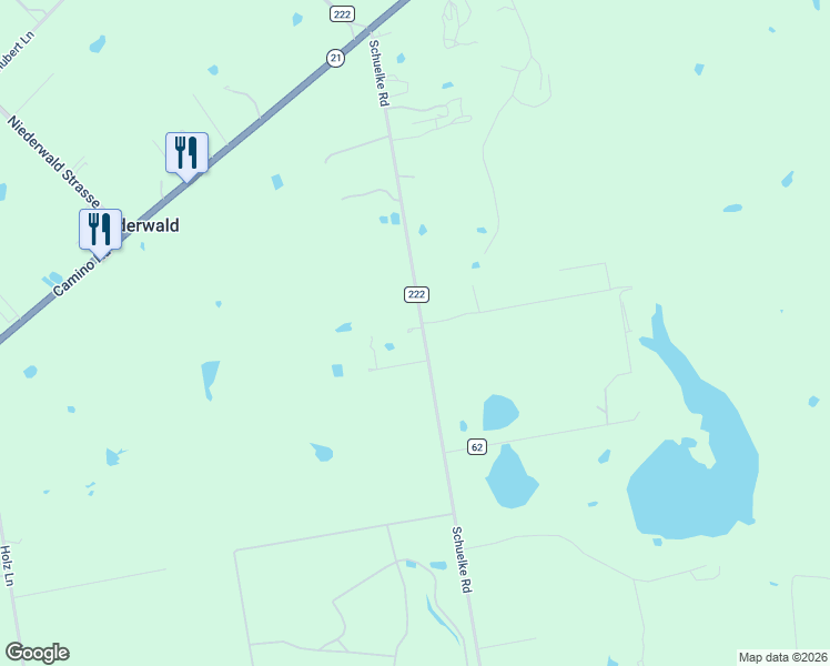 map of restaurants, bars, coffee shops, grocery stores, and more near 4779 Schuelke Road in Niederwald