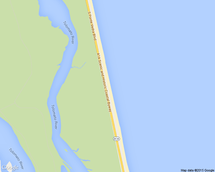 map of restaurants, bars, coffee shops, grocery stores, and more near 2851 South Ponte Vedra Boulevard in Ponte Vedra Beach