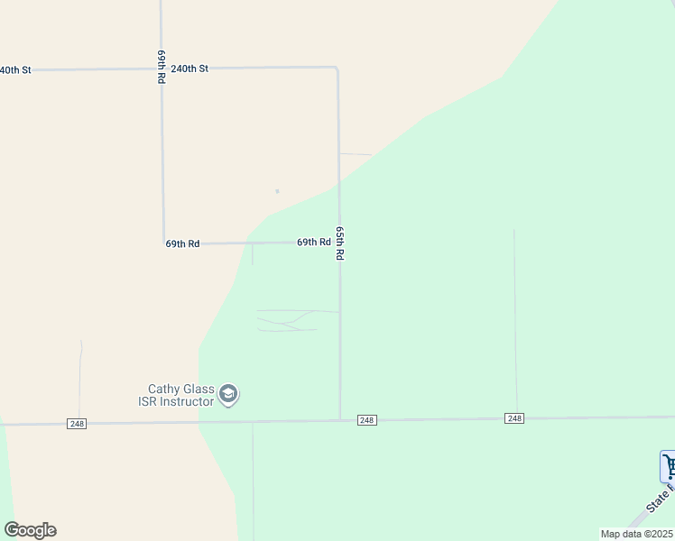map of restaurants, bars, coffee shops, grocery stores, and more near 24465 65th Road in O'Brien