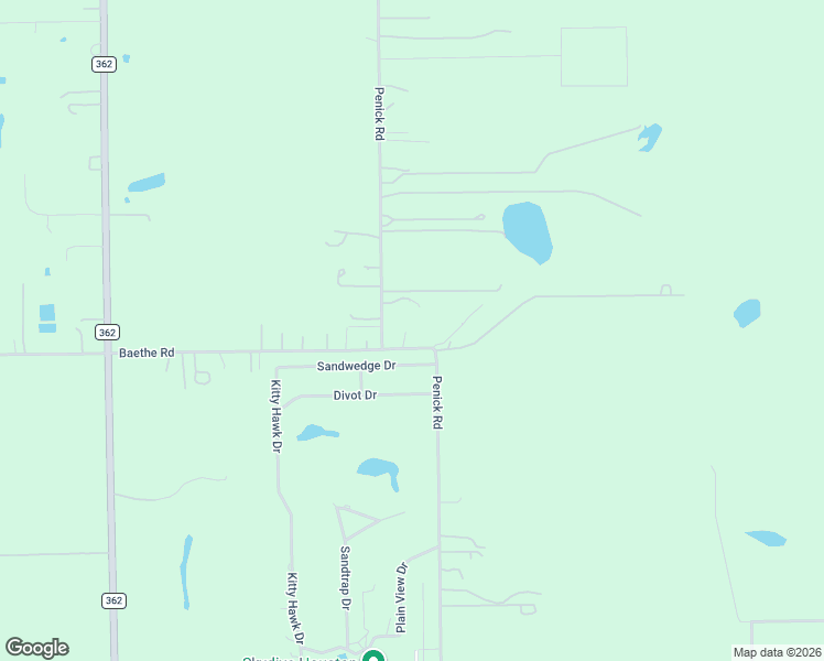 map of restaurants, bars, coffee shops, grocery stores, and more near 16004 Penick Rd in Waller