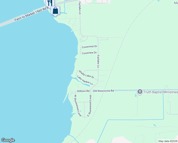 map of restaurants, bars, coffee shops, grocery stores, and more near 305 Spruce Lake Road in Huffman