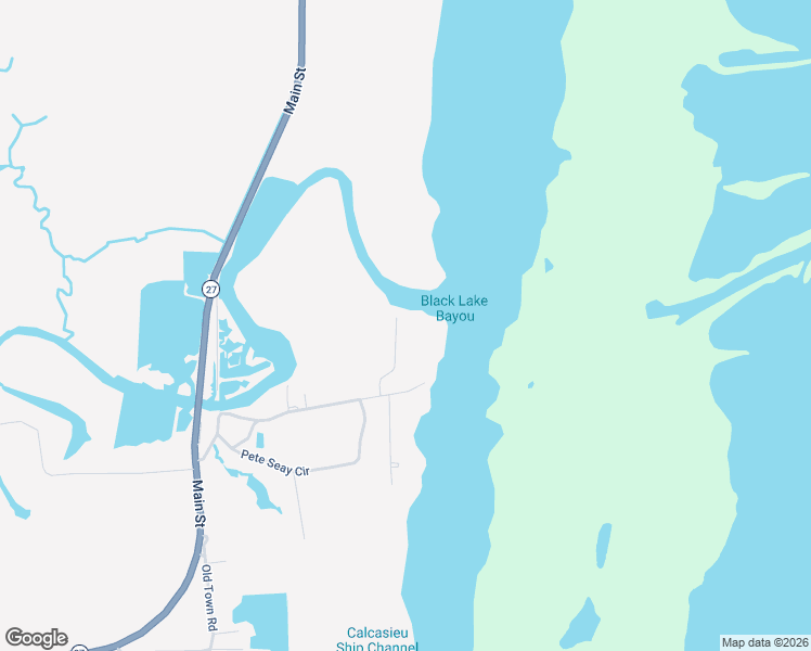 map of restaurants, bars, coffee shops, grocery stores, and more near 154 Sam Breaux Road in Hackberry