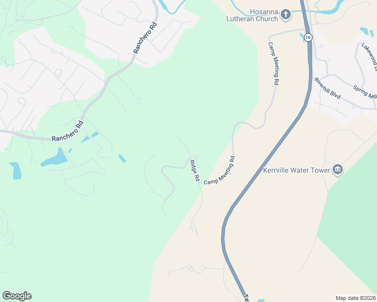 map of restaurants, bars, coffee shops, grocery stores, and more near 300 Ridge Road in Kerrville