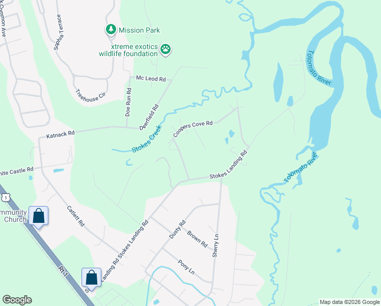 map of restaurants, bars, coffee shops, grocery stores, and more near 341 Coopers Cove Road in St. Augustine