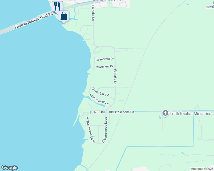 map of restaurants, bars, coffee shops, grocery stores, and more near 305 Spruce Lake Road in Huffman