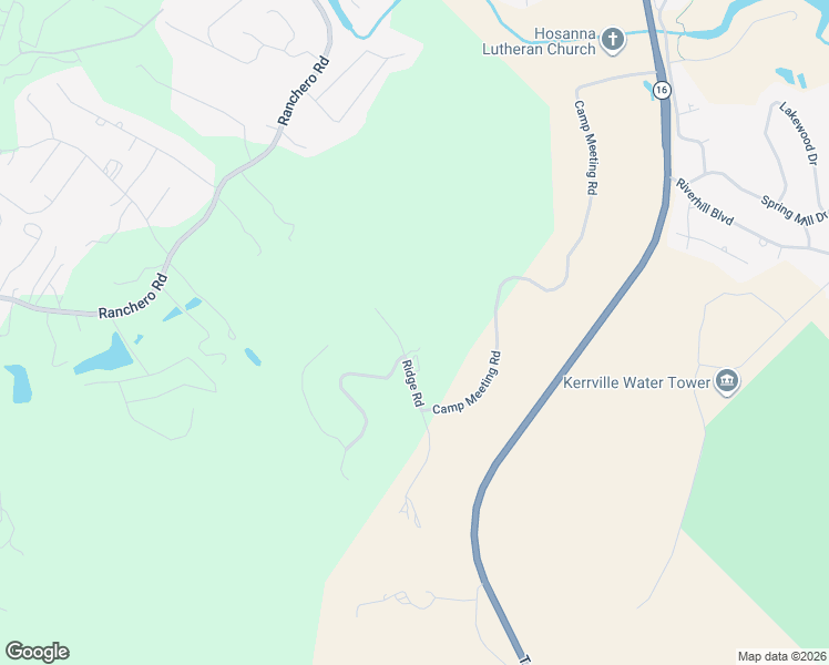 map of restaurants, bars, coffee shops, grocery stores, and more near 300 Ridge Road in Kerrville