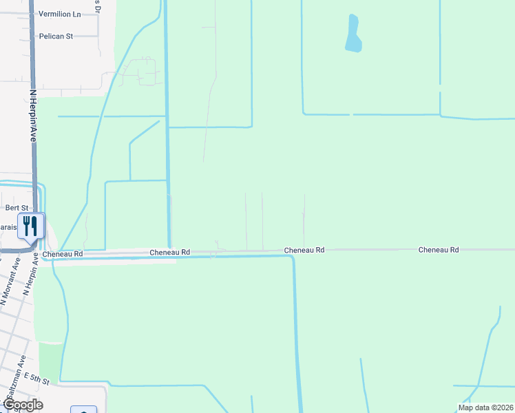 map of restaurants, bars, coffee shops, grocery stores, and more near 9906 Lou Ella Road in Kaplan
