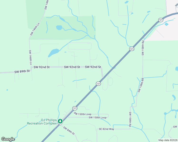 map of restaurants, bars, coffee shops, grocery stores, and more near 15231 Southwest 92nd Street in Lake Butler