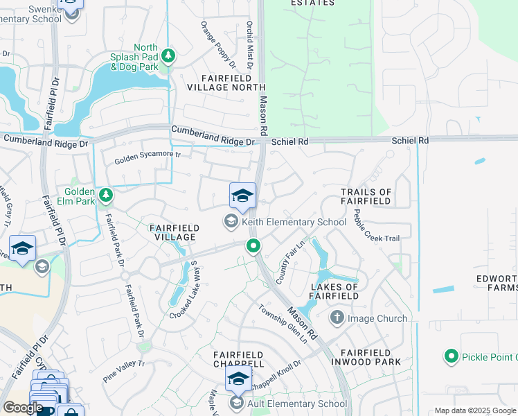 map of restaurants, bars, coffee shops, grocery stores, and more near 20415 Timber Trail Way in Harris County