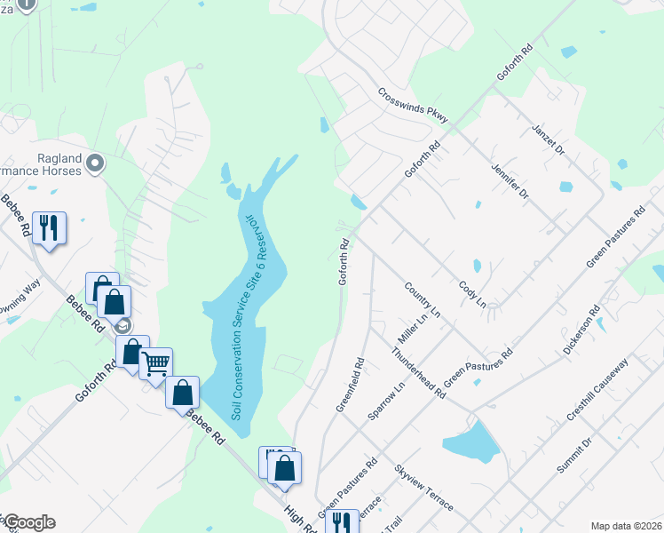 map of restaurants, bars, coffee shops, grocery stores, and more near 3351 Goforth Road in Kyle