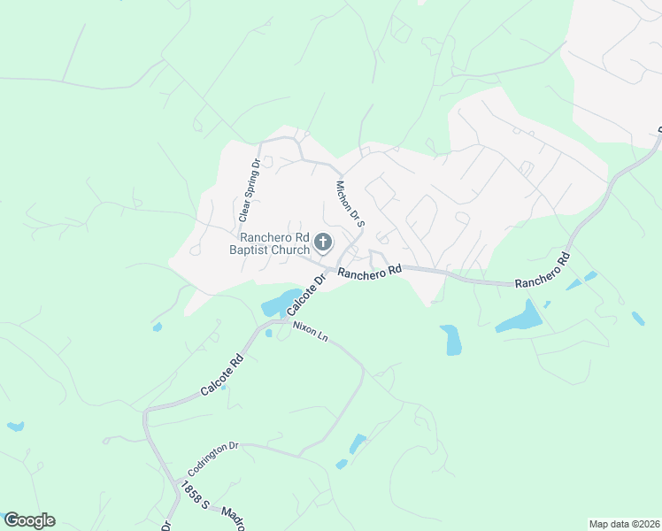 map of restaurants, bars, coffee shops, grocery stores, and more near 1501 Ranchero Road in Kerrville