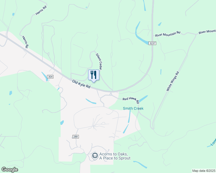map of restaurants, bars, coffee shops, grocery stores, and more near 2041 Timmeron Road in Wimberley