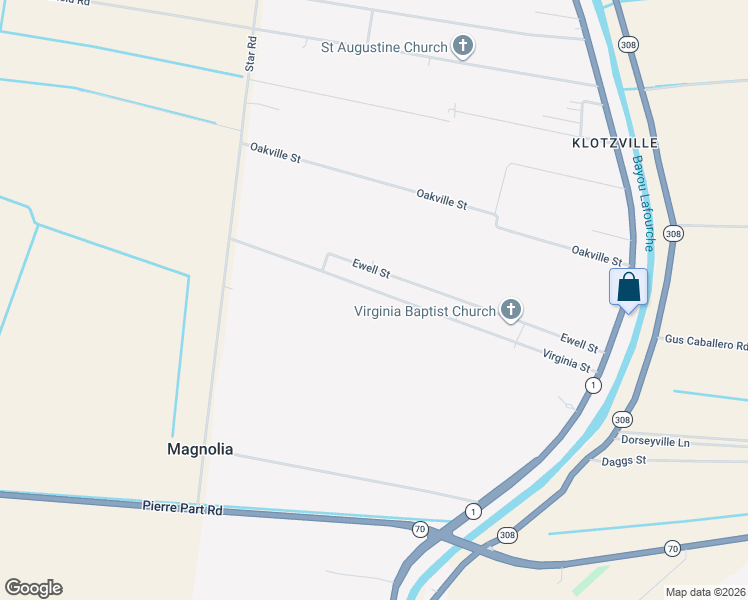 map of restaurants, bars, coffee shops, grocery stores, and more near 227 Virginia Street in Belle Rose