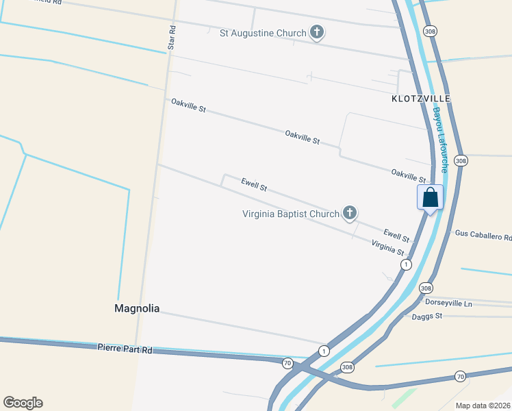map of restaurants, bars, coffee shops, grocery stores, and more near 227 Virginia Street in Belle Rose