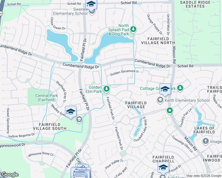 map of restaurants, bars, coffee shops, grocery stores, and more near Golden Elm Circle in Cypress