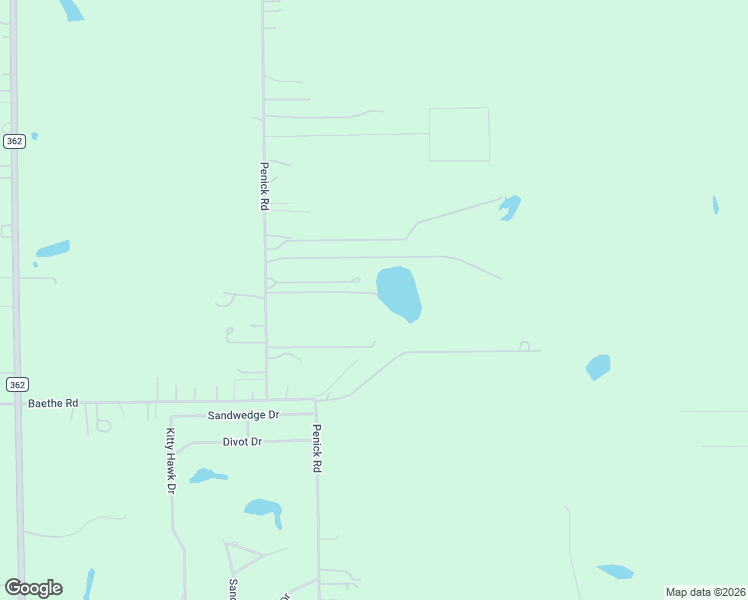 map of restaurants, bars, coffee shops, grocery stores, and more near 16314 Penick Road in Waller