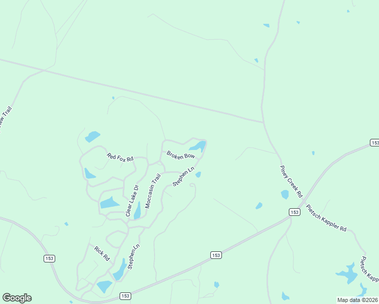 map of restaurants, bars, coffee shops, grocery stores, and more near 124 Broken Bow in La Grange