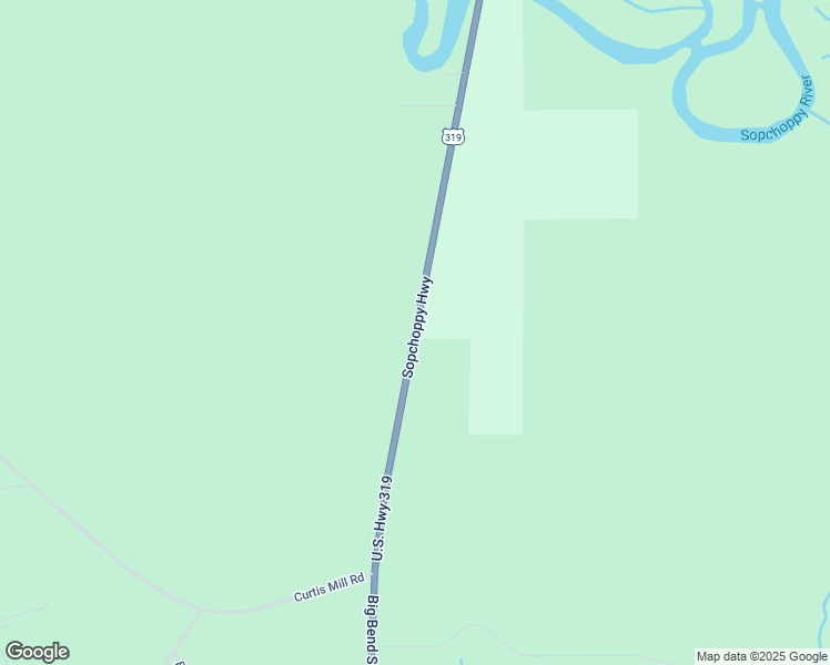 map of restaurants, bars, coffee shops, grocery stores, and more near 3300-3404 Big Bend Scenic Byway Coastal Trail in Sopchoppy