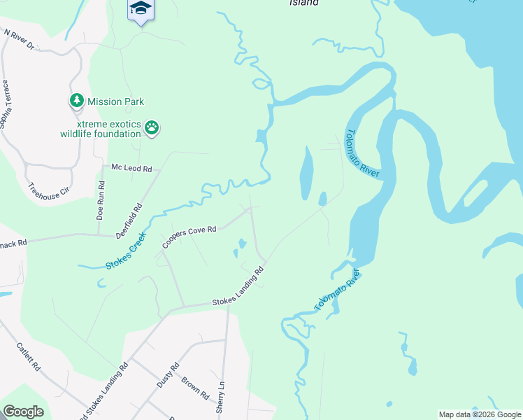 map of restaurants, bars, coffee shops, grocery stores, and more near 520 Coopers Cove Road in St. Augustine