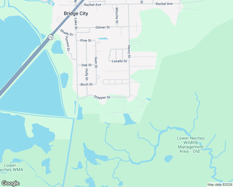 map of restaurants, bars, coffee shops, grocery stores, and more near 302 Stapper Street in Bridge City