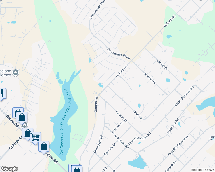 map of restaurants, bars, coffee shops, grocery stores, and more near 3566 Goforth Road in Kyle