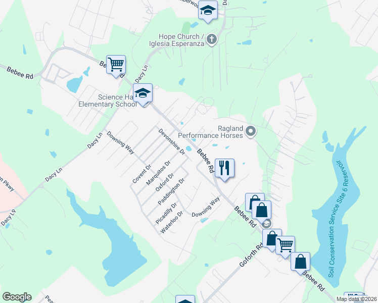 map of restaurants, bars, coffee shops, grocery stores, and more near 211 Devonshire Drive in Kyle