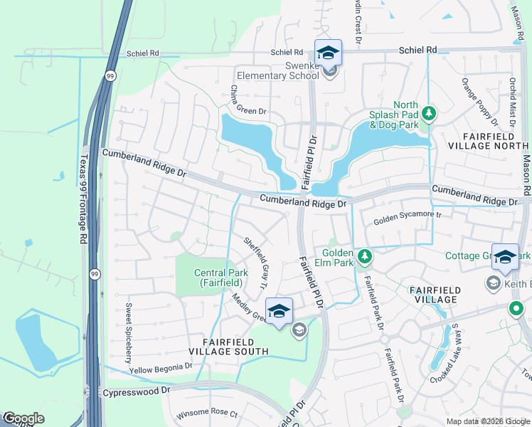map of restaurants, bars, coffee shops, grocery stores, and more near 15126 Turquoise Mist Drive in Cypress
